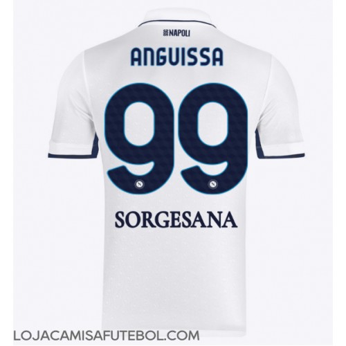 Camisa de Futebol SSC Napoli Frank Anguissa #99 Equipamento Secundário 2024-25 Manga Curta